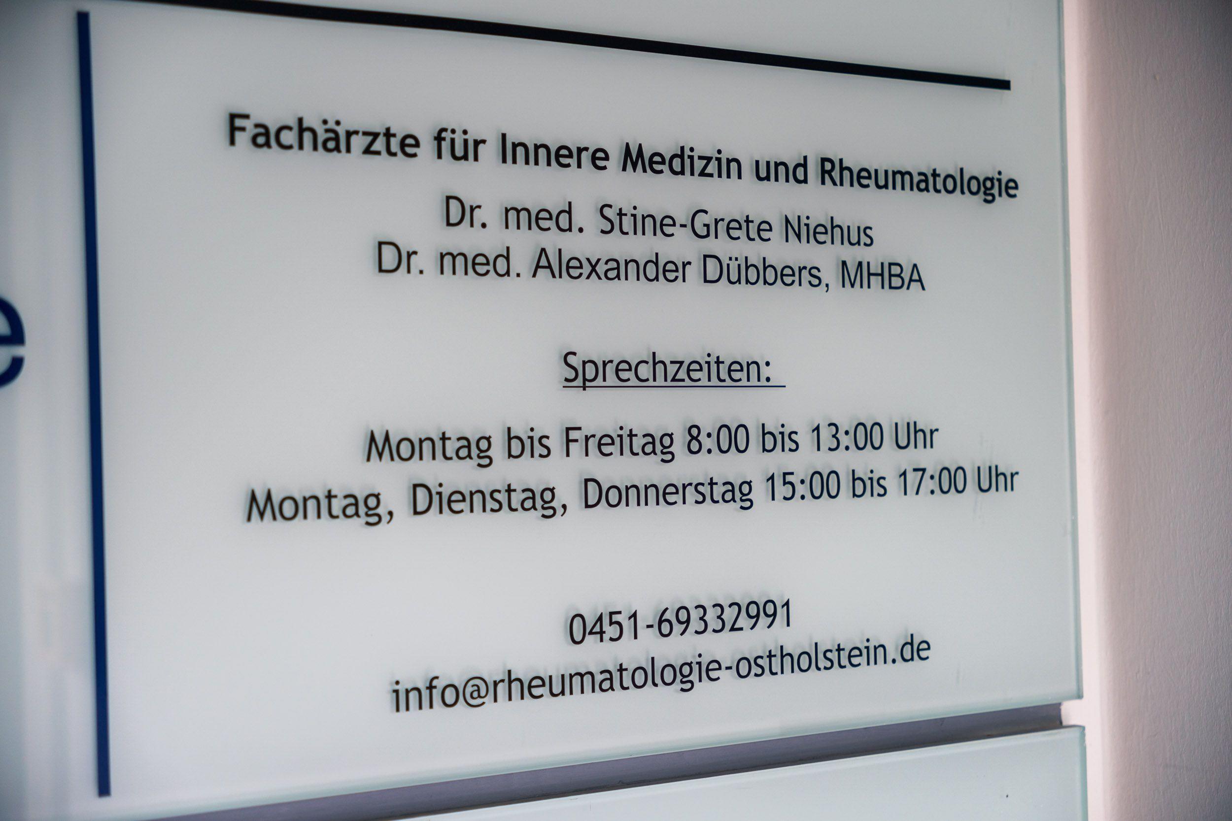 Außendarstellung der rheumatologischen Praxis